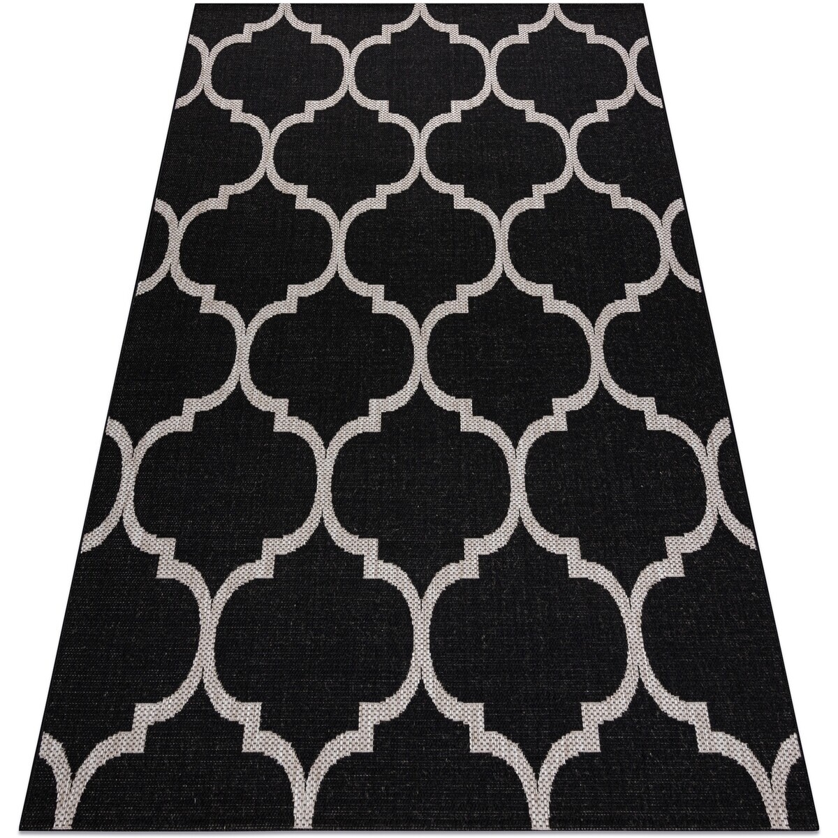Rugsx  Koberec SIZAL FLOORLUX 20608 Maroko, Jetel, MříŠ240x330 cm  Černá