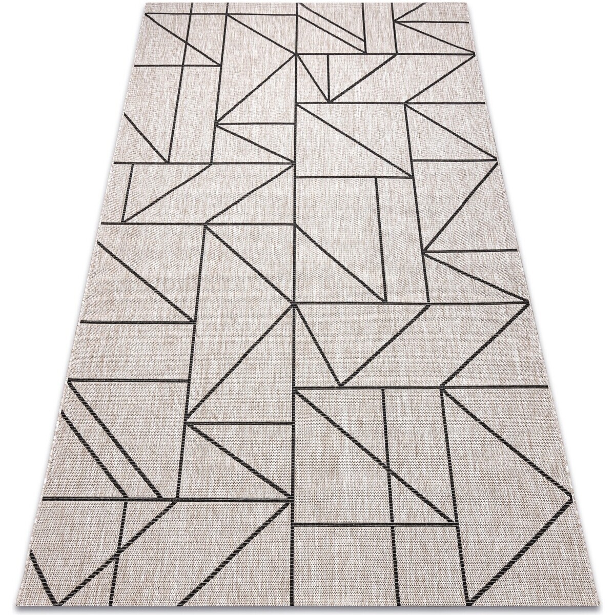 Rugsx  KOBEREC SIZAL FLOORLUX 20605 stříbrný / Černá 160x230 cm  Šedá