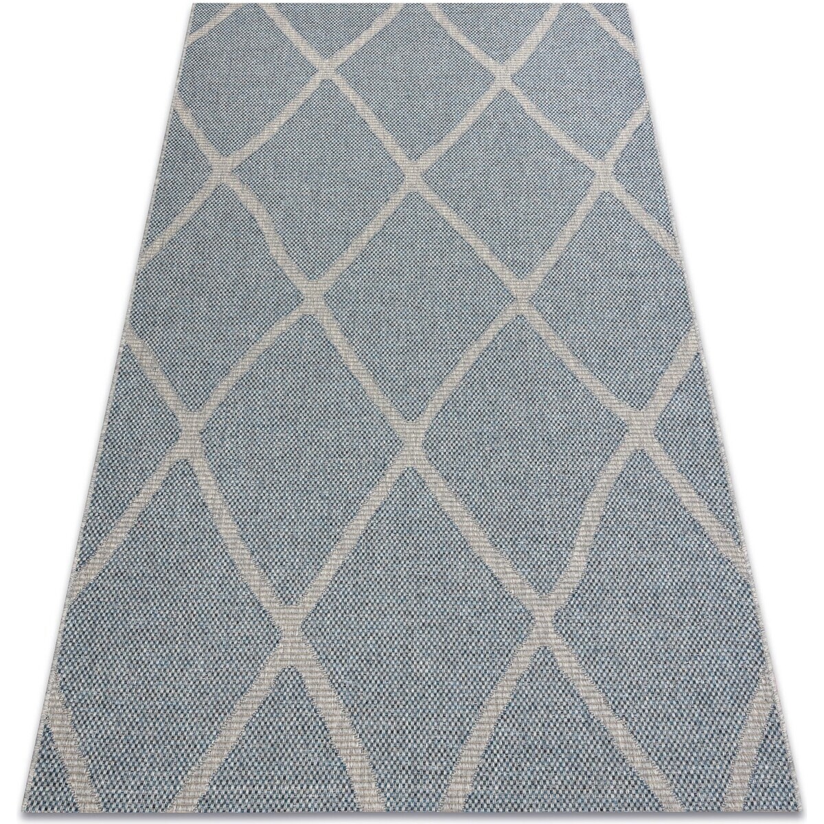 Rugsx  Koberec HOUSE SISAL 40345 Mřížka, ploché tkanà140x190 cm  Šedá
