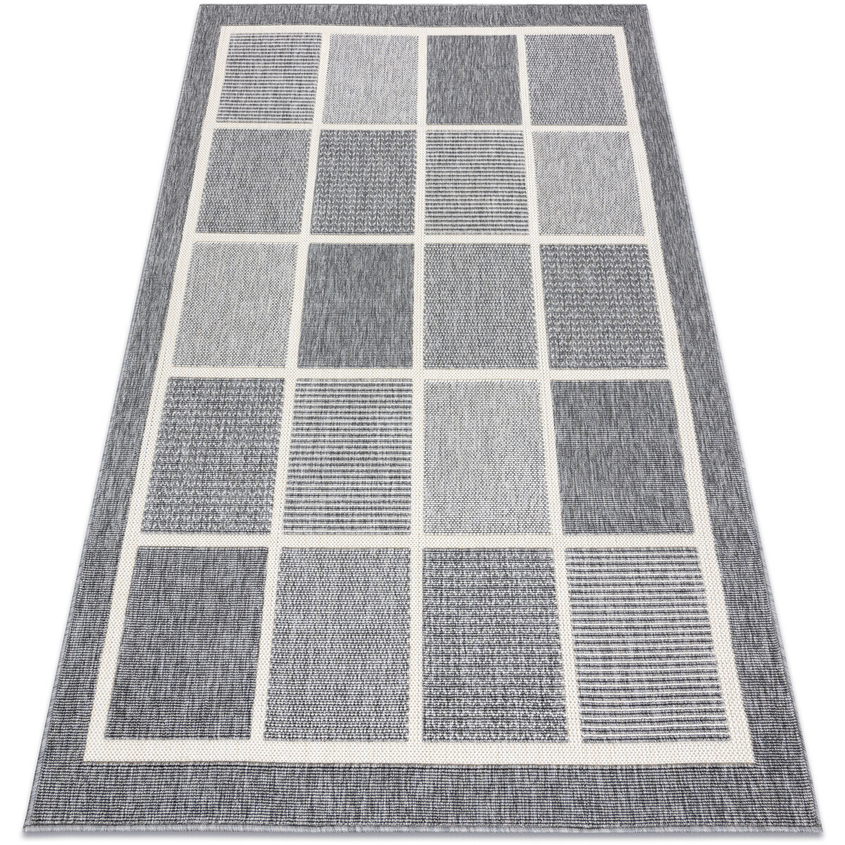 Rugsx  Koberec SPRING 20426332 čtverce rám, smyčkový  200x290 cm  Šedá