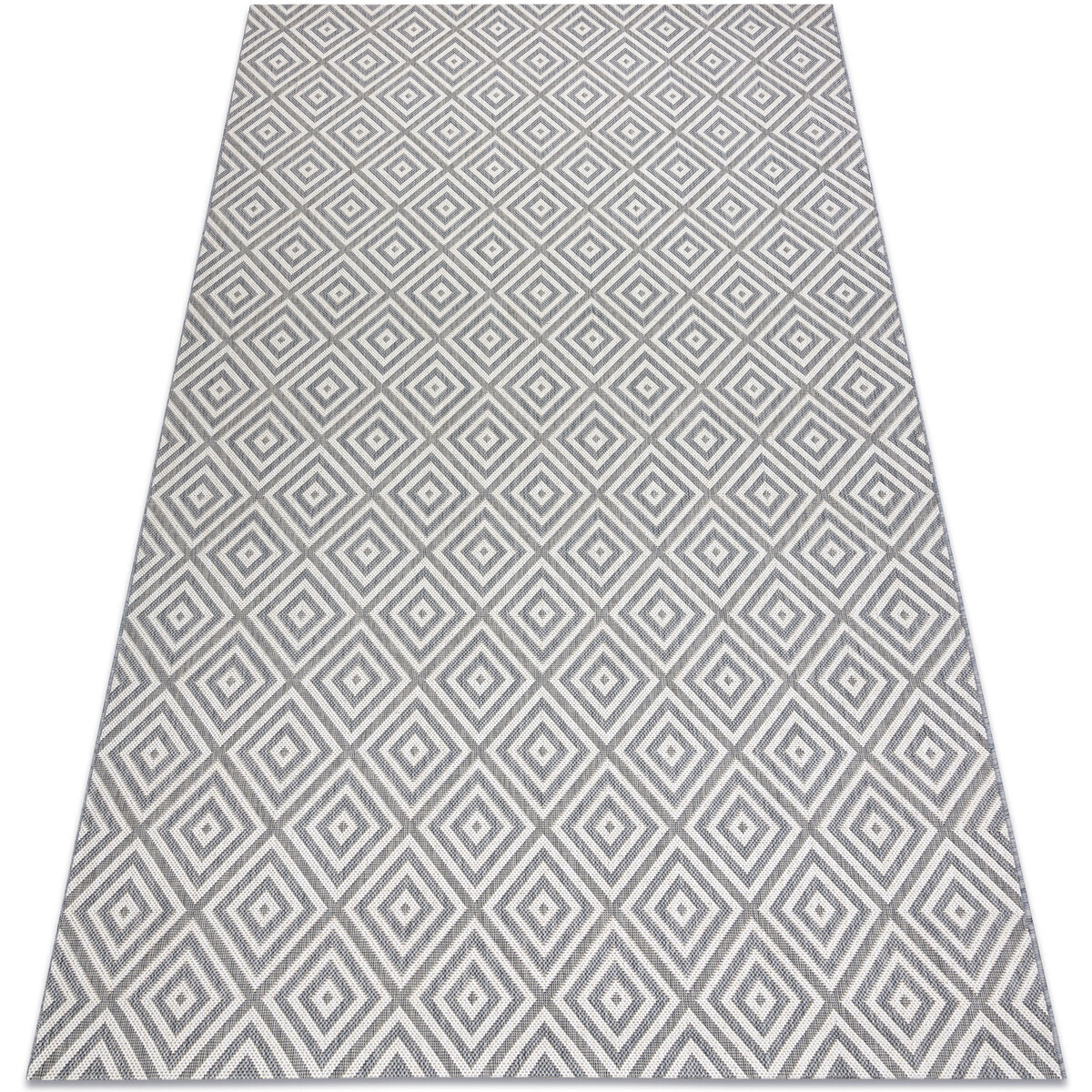 Rugsx  Koberec FLAT SISAL 48607637 Náměstí diamant še 80x150 cm  Šedá