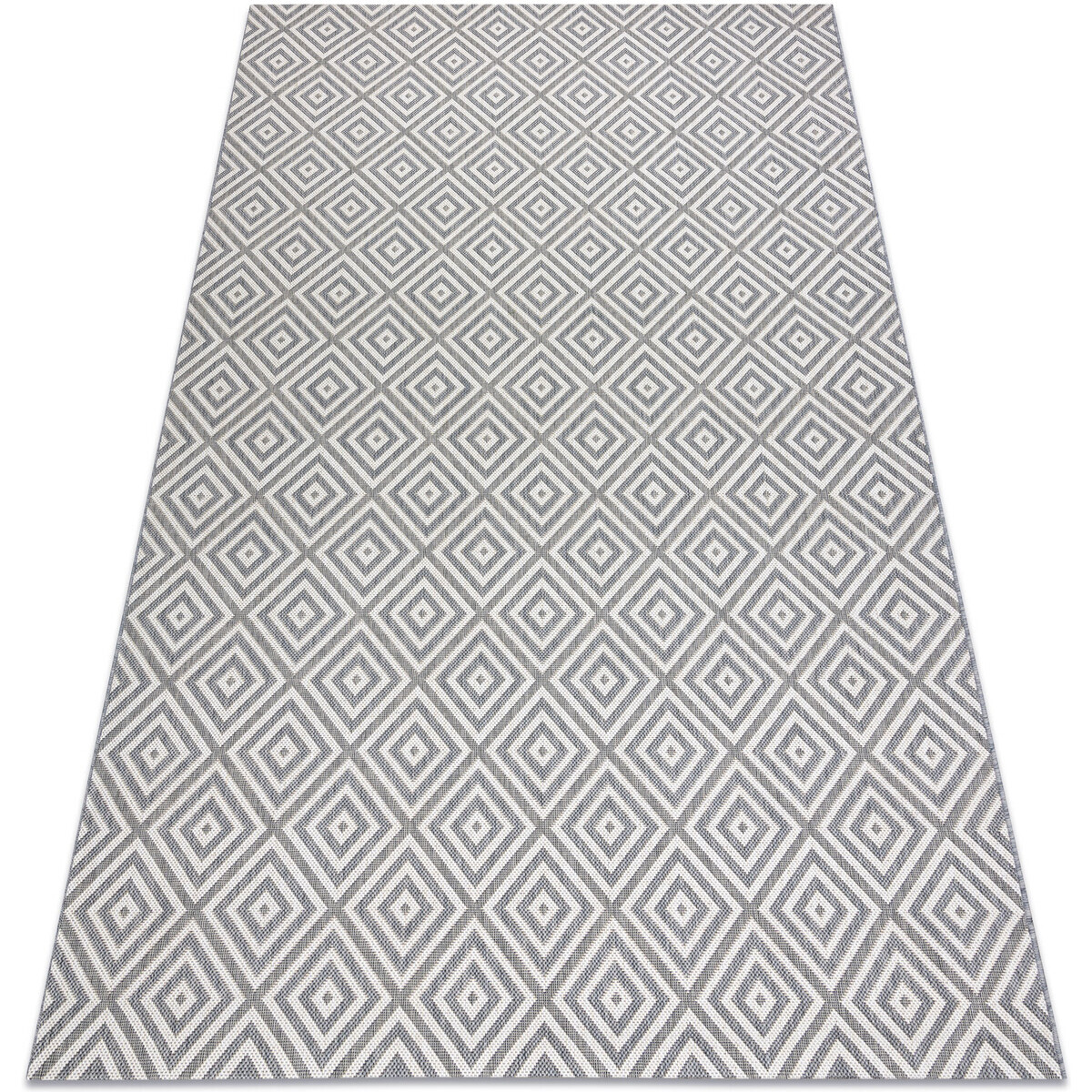 Rugsx  Koberec FLAT SISAL 48607637 Náměstí diamant še 140x200 cm  Šedá