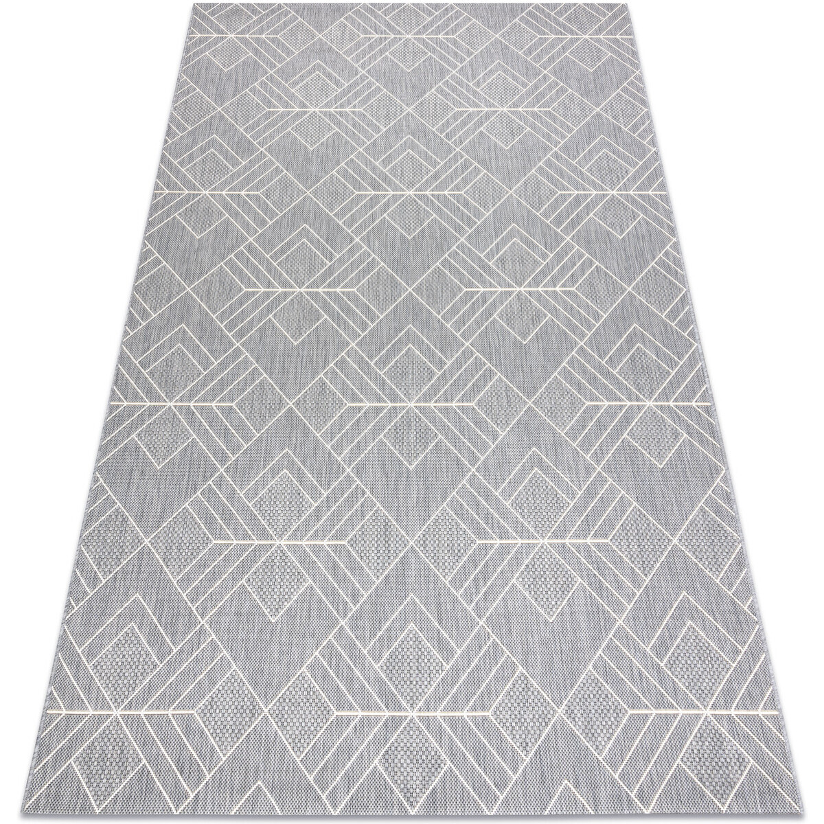 Rugsx  Koberec FLAT SISAL 48731637 Náměstí diamant, ge 160x230 cm  Šedá