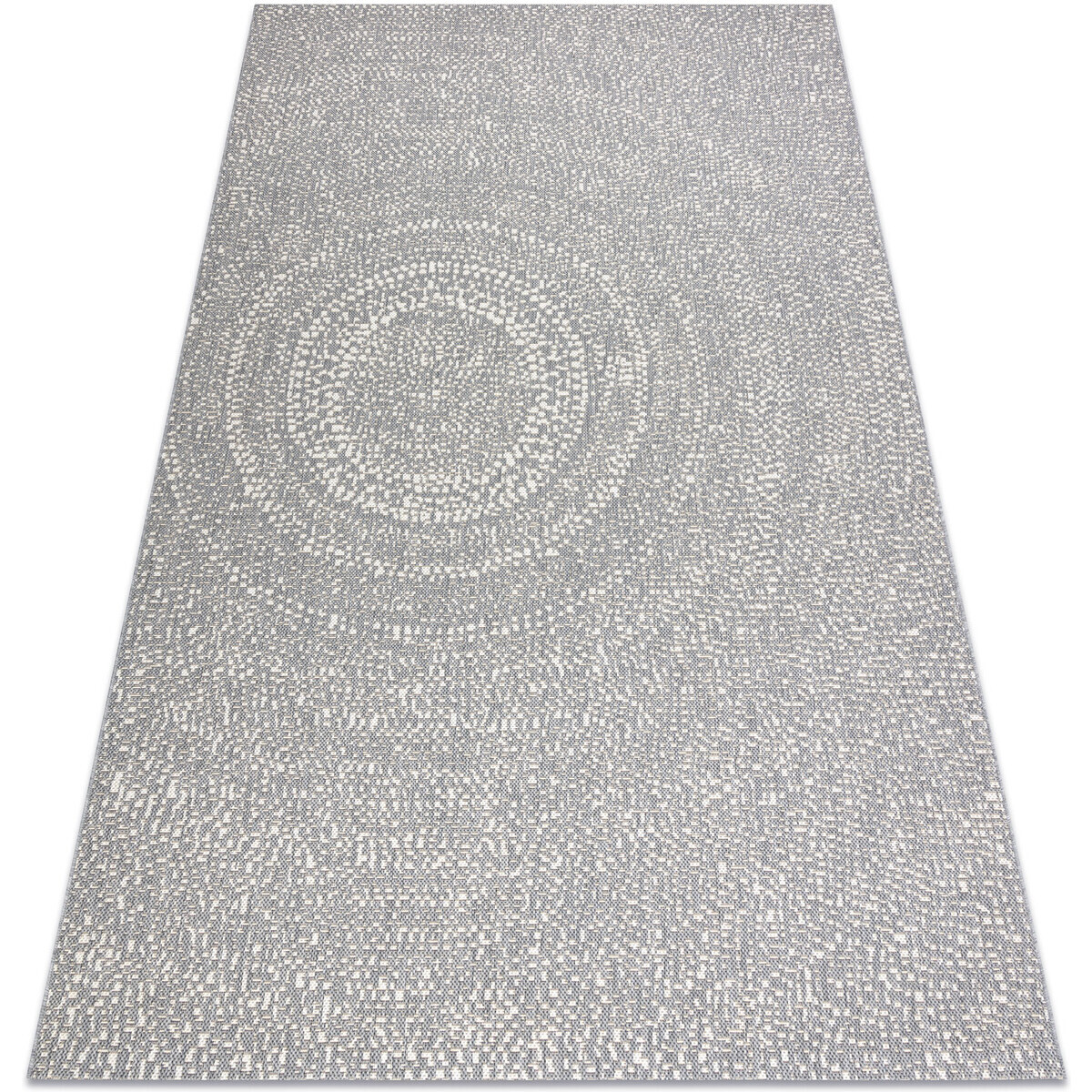 Rugsx  Koberec FLAT SISAL 48832637 Kruhy, tečky šedá 200x290 cm  Šedá