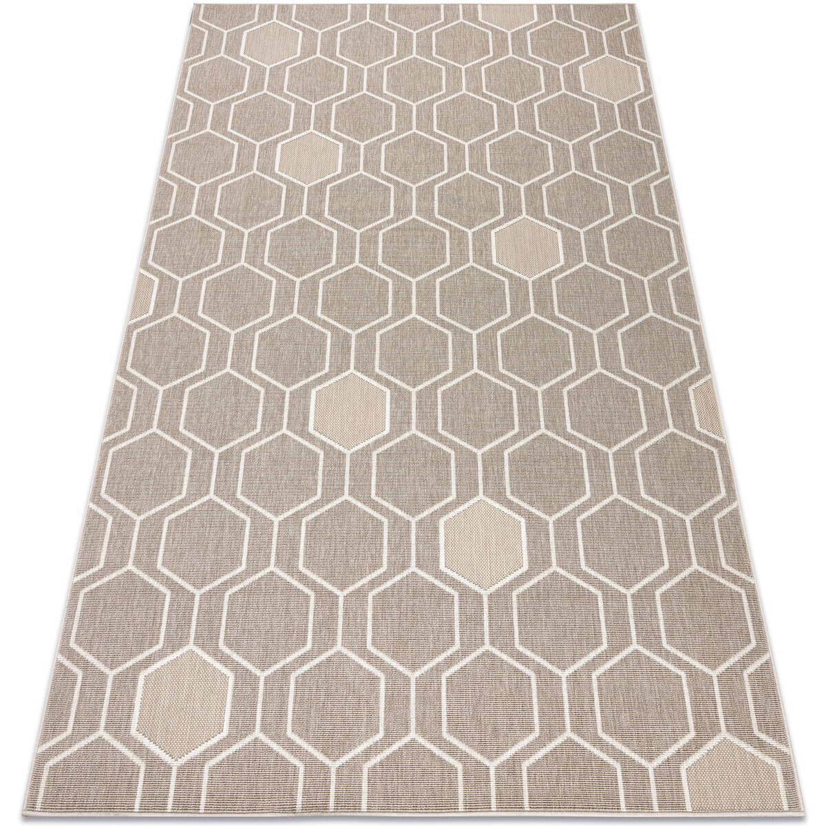 Rugsx  Koberec SPRING 20404558 Hexagon sisalový, smyčko 140x200 cm  Béžová