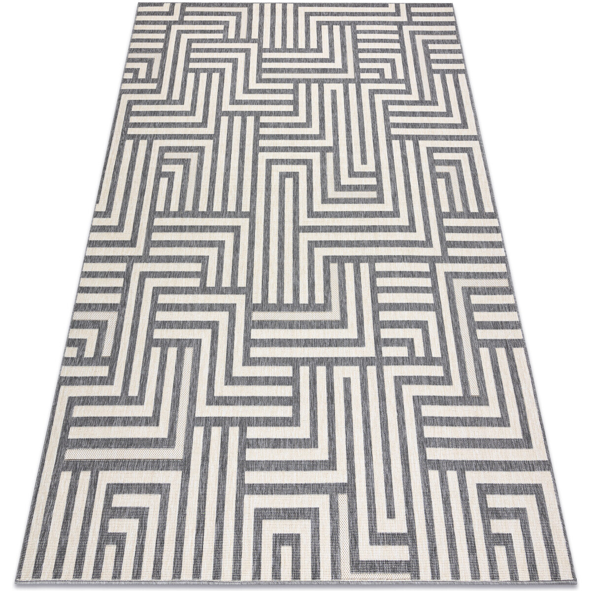 Rugsx  Koberec SPRING 20421332 labyrint sisalový, smyčk 160x230 cm  Béžová