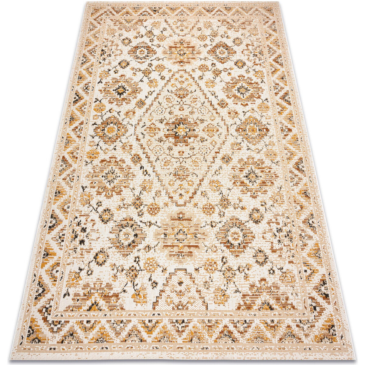 Rugsx  Koberec COLOR 19521460 SISAL ornament, rám, skoř 80x150 cm  Béžová