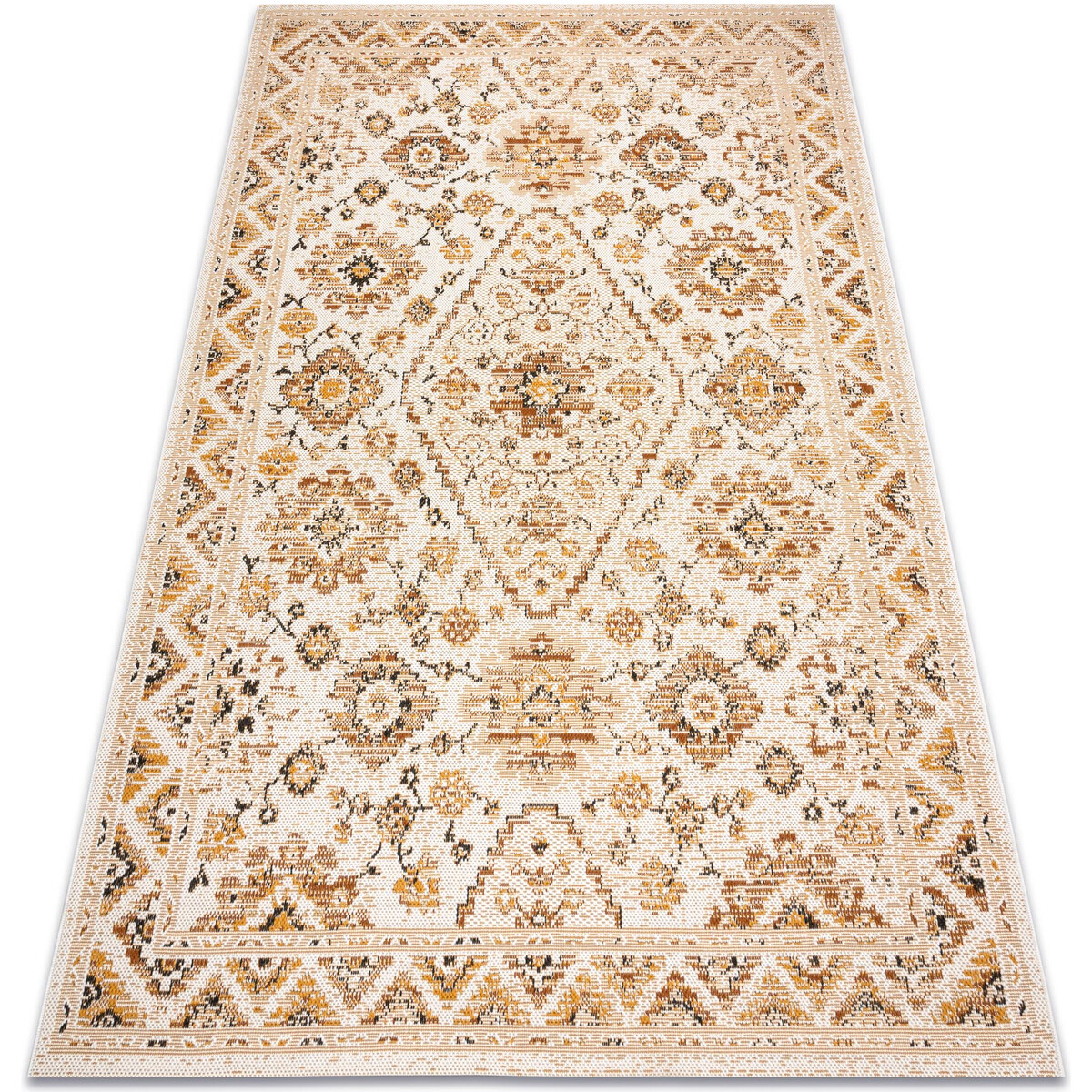 Rugsx  Koberec COLOR 19521460 SISAL ornament, rám, skoř 140x200 cm  Béžová