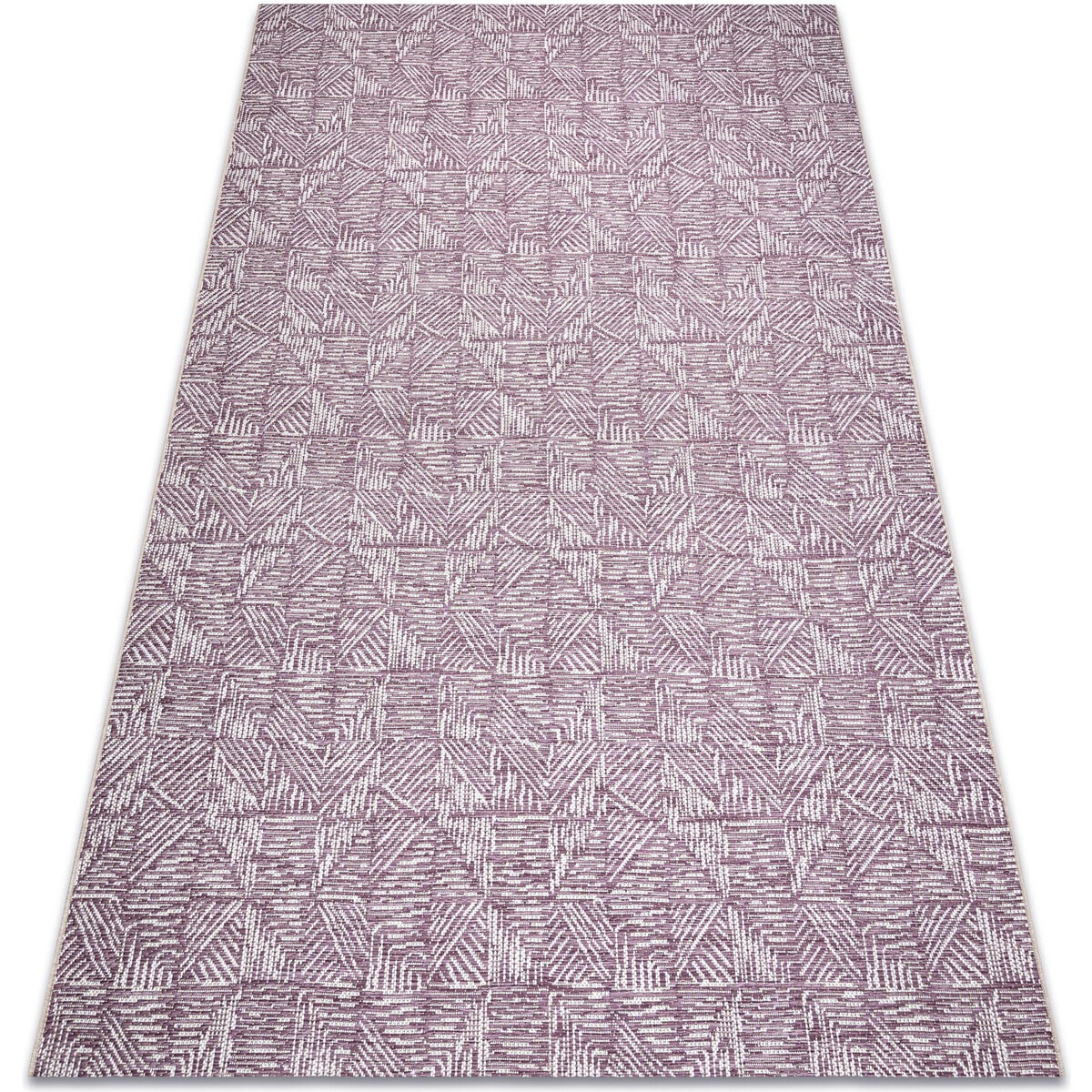 Rugsx  Koberec COLOR 47373260 SISAL řádky, trojúhelní 160x230 cm  Fialová