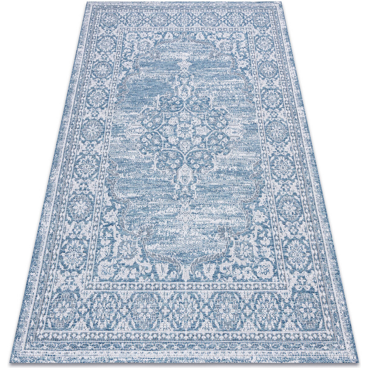 Rugsx  Koberec SISAL LOFT 21213 Ornament modrý / 200x290 cm  Modrá