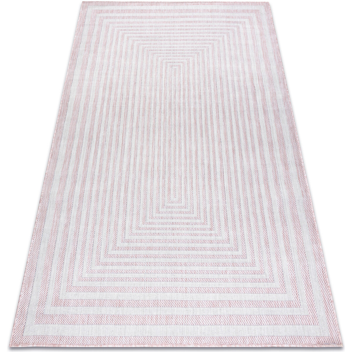 Rugsx  Koberec SISAL SION bludiště 22376 ploché tkaní 180x270 cm  Růžová