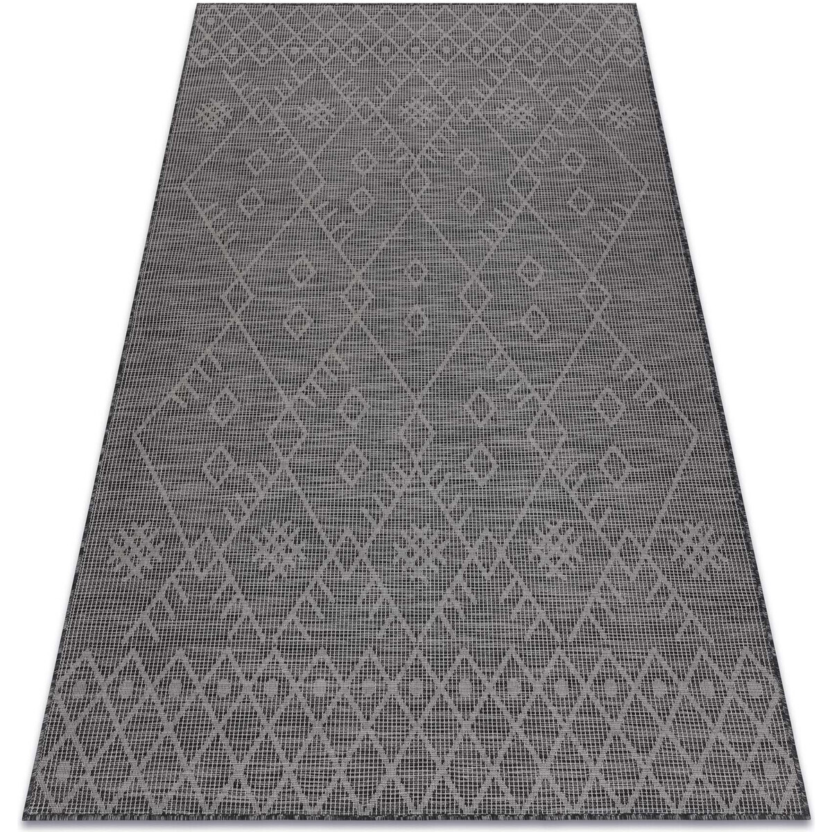 Rugsx  Koberec SISAL PATIO 3077 Boho ploché tkaní 155x220 cm  Černá