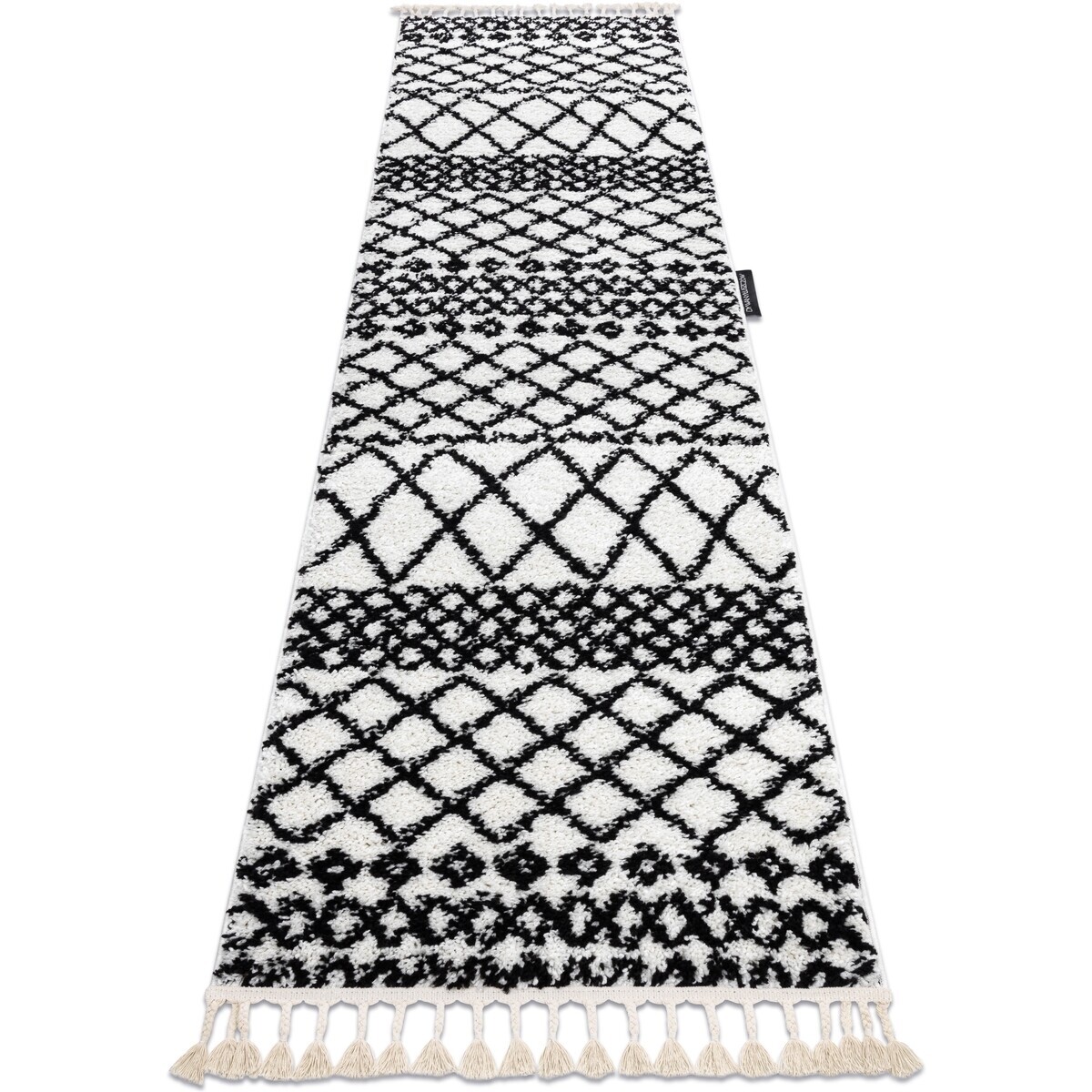 Rugsx  Běhoun BERBER SAFI, bílá - střapce, do 80x250 cm  Bílá