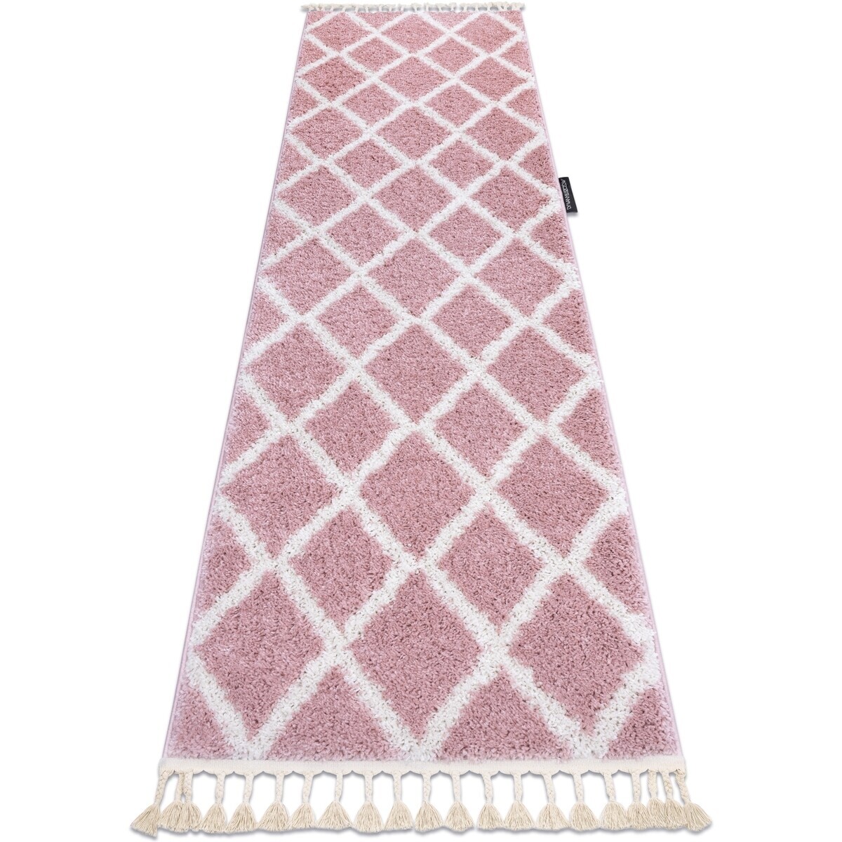 Rugsx  Běhoun BERBER TROIK růžová - střapce, do 80x200 cm  Růžová
