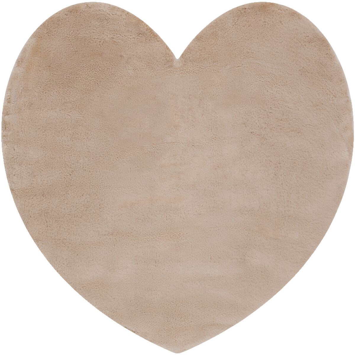 Rugsx  Koberec pratelný SHAPE 3105 Srdce Shaggy - 80x80 cm  Béžová