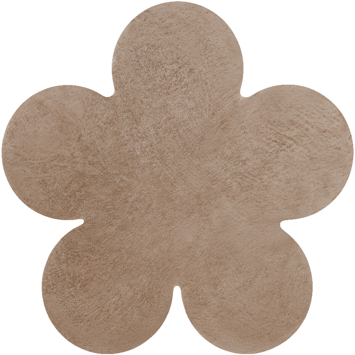 Rugsx  Koberec pratelný SHAPE 3106 Květ Shaggy - 80x80 cm  Béžová