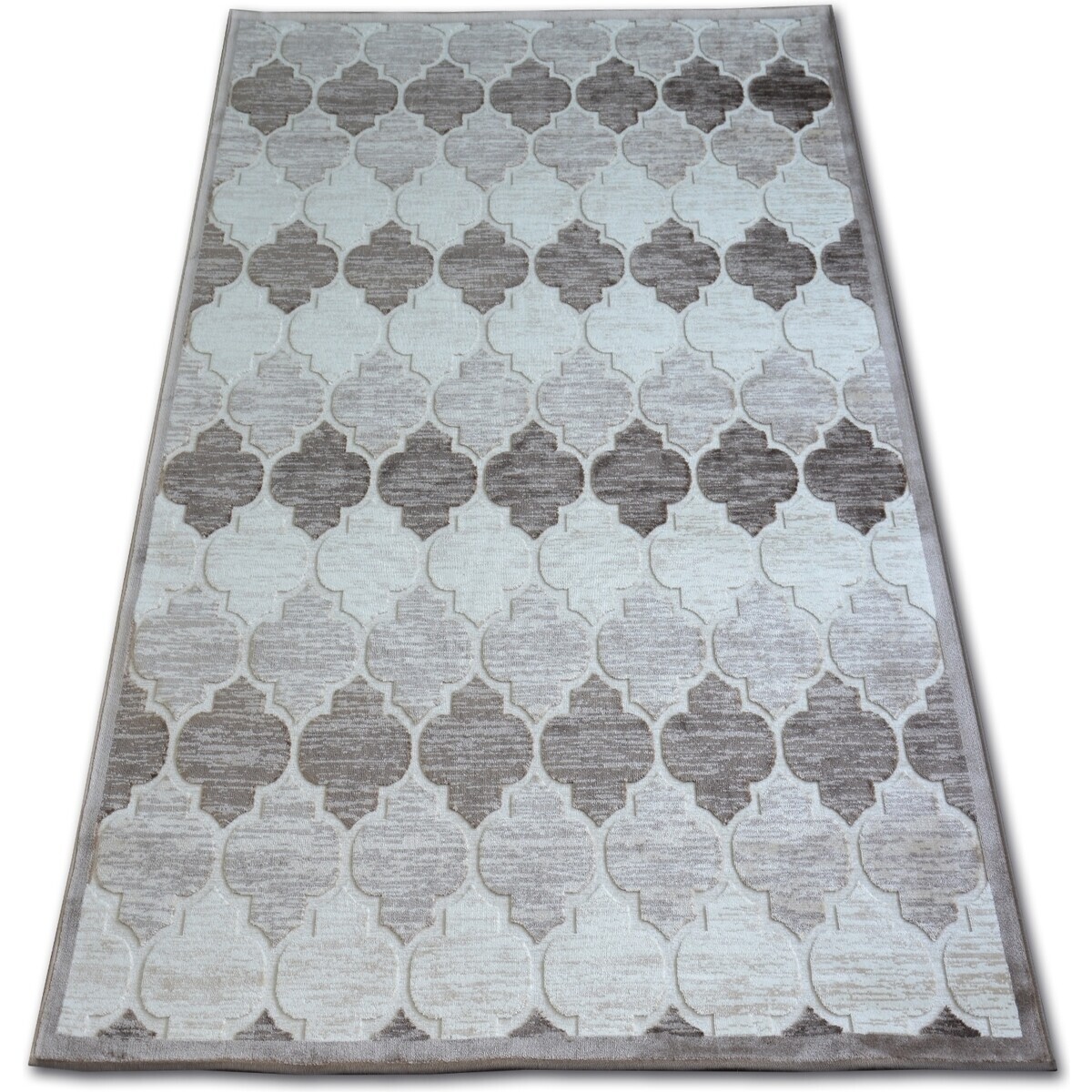 Rugsx  kOBEREC AKRYL YAZZ 3766 Marocký jetel, Mříž, 200x290 cm  Béžová
