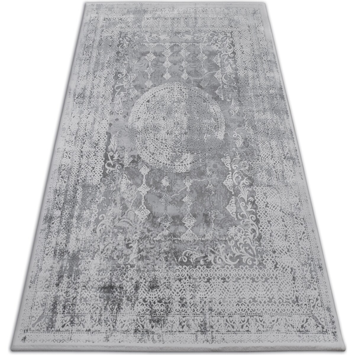 Rugsx  Koberec AKRYL VALENCIA 2328 ORNAMENT Šedá / 80x150 cm  Šedá