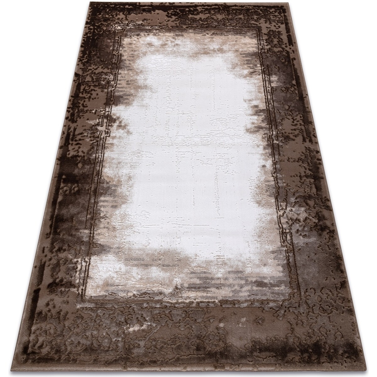 Rugsx  Koberec AKRYL VALENCIA 036 RÁM, vintage slonová 80x150 cm  Béžová