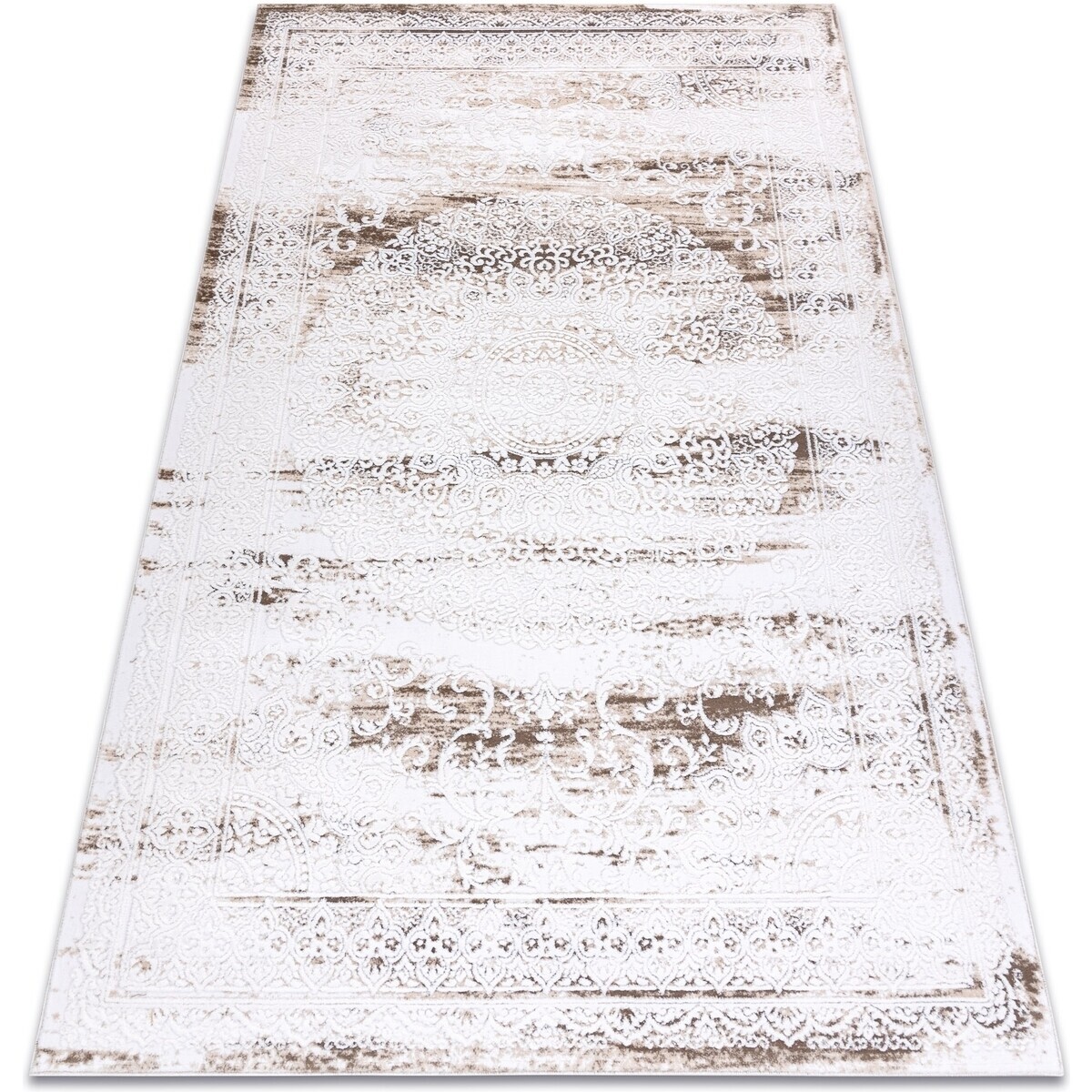 Rugsx  Koberec AKRYL VALENCIA 9986 ORNAMENT, RÁM, vintag 120x180 cm  Béžová