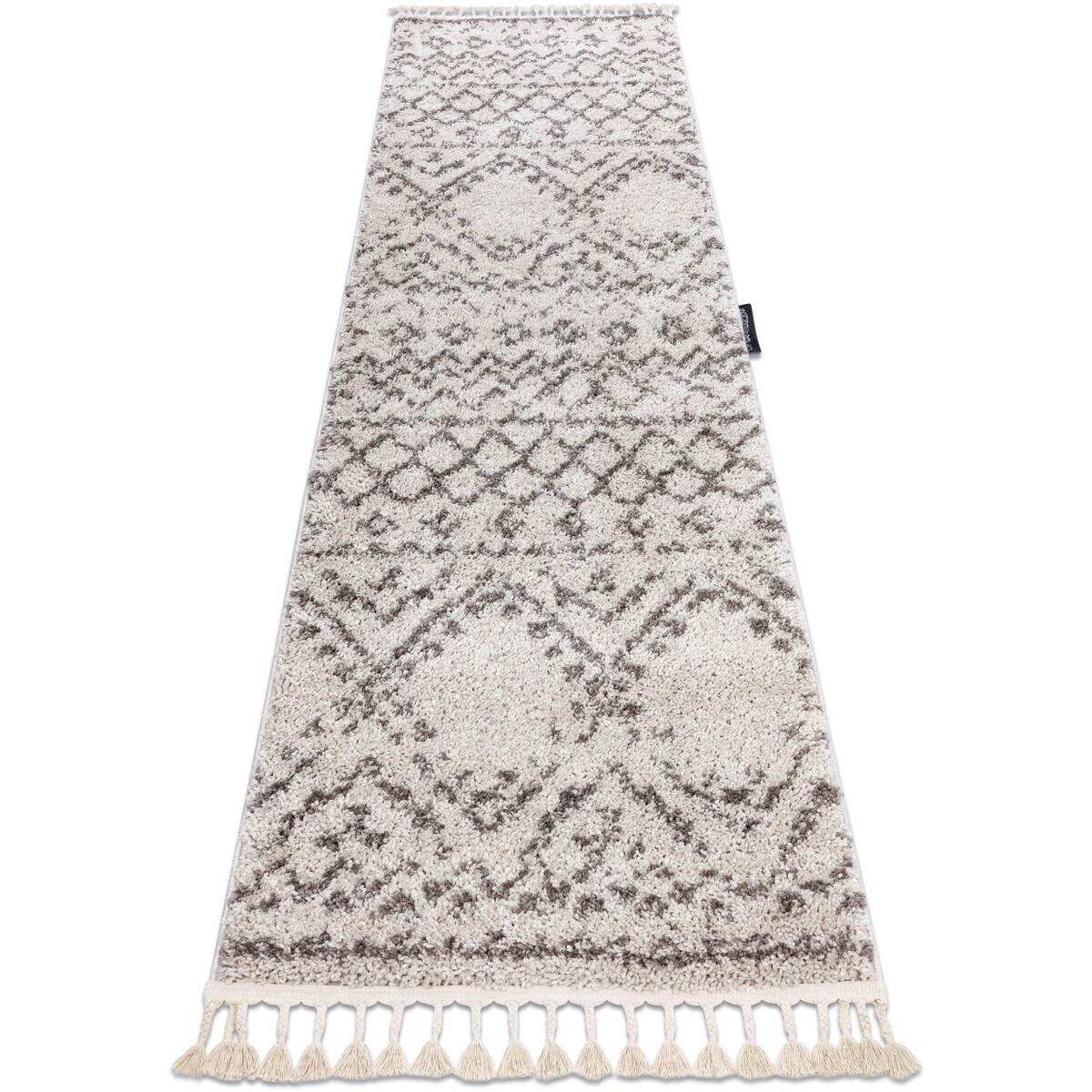 Rugsx  Běhoun BERBER RABAT, krémovýová - střapce, do 80x250 cm  Béžová