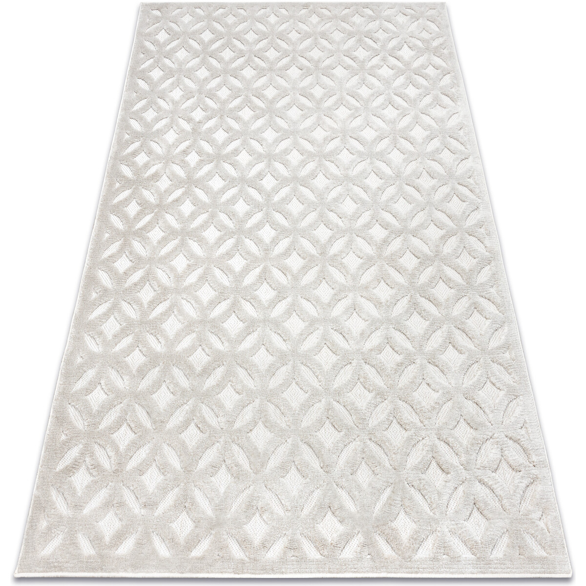 Rugsx  Koberec SANTO SISAL 58507 Prolamované, art deco 120x170 cm  Béžová