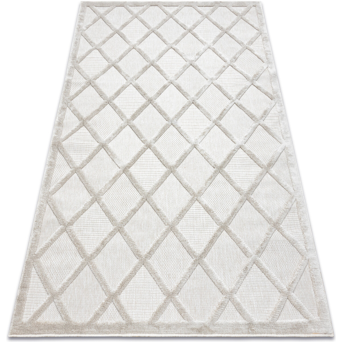 Rugsx  Koberec SANTO  SISAL 58365B Mříž, béžový 120x170 cm  Béžová