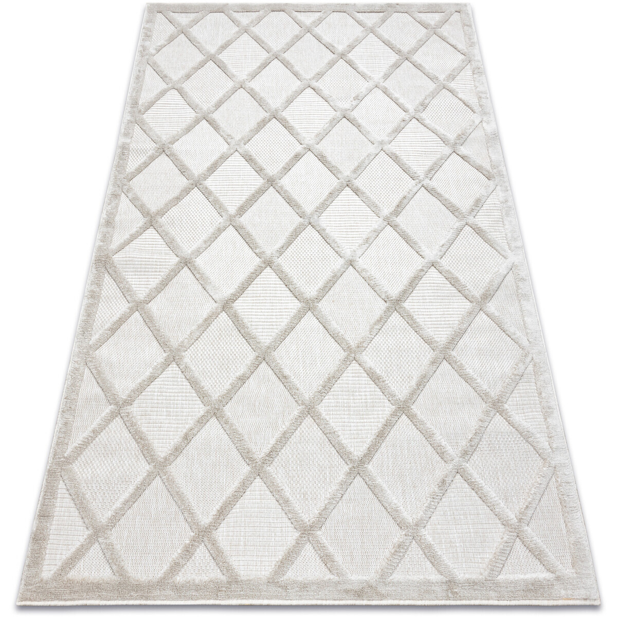 Rugsx  Koberec SANTO  SISAL 58365B Mříž, béžový 200x290 cm  Béžová