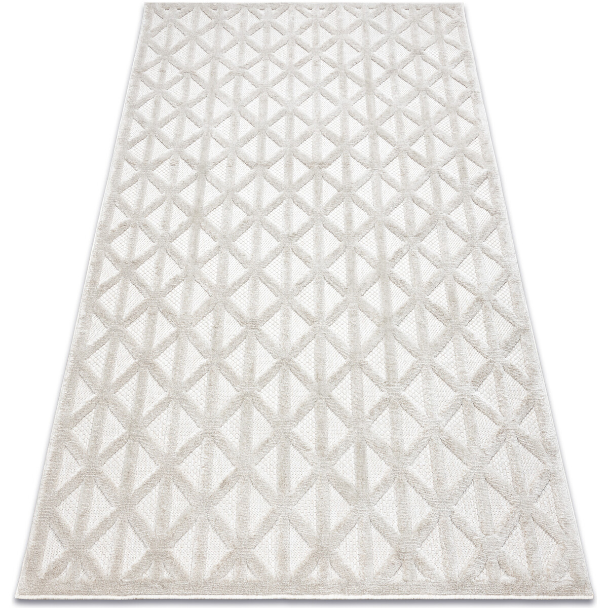 Rugsx  Koberec SANTO SISAL 58500 Trojúhelníky, geometri 80x150 cm  Béžová