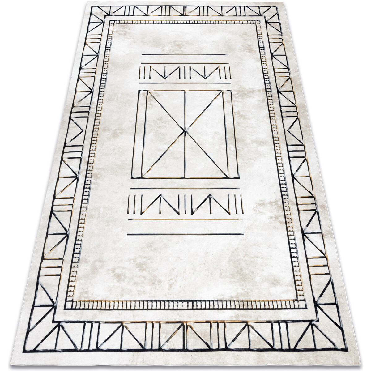 Rugsx  Koberec ANTIKA 125 tek, moderní rám, řecký 120x170 cm  Béžová