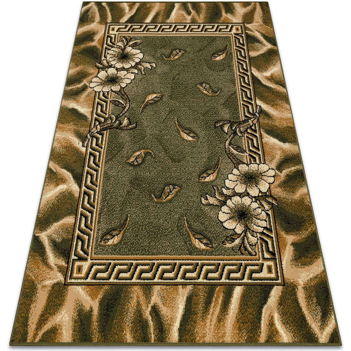Rugsx  Koberec BCF Morad TRIO Klasická květiny, listy 60x110 cm  Zelená