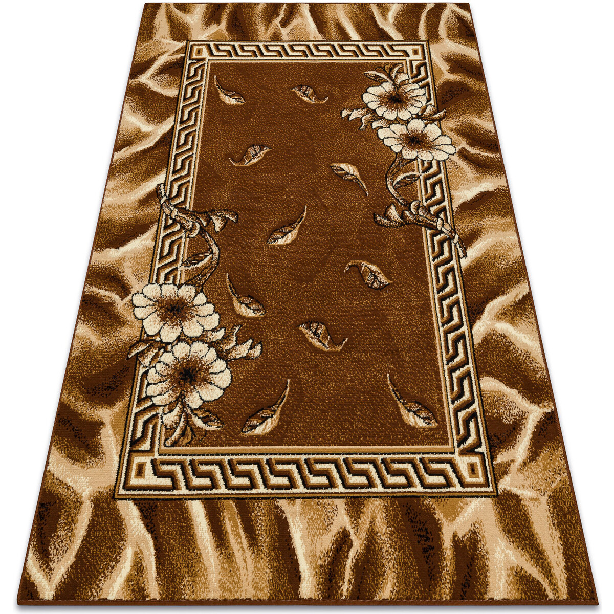 Rugsx  Koberec BCF Morad TRIO Klasická květiny, listy 120x170 cm  Hnědá
