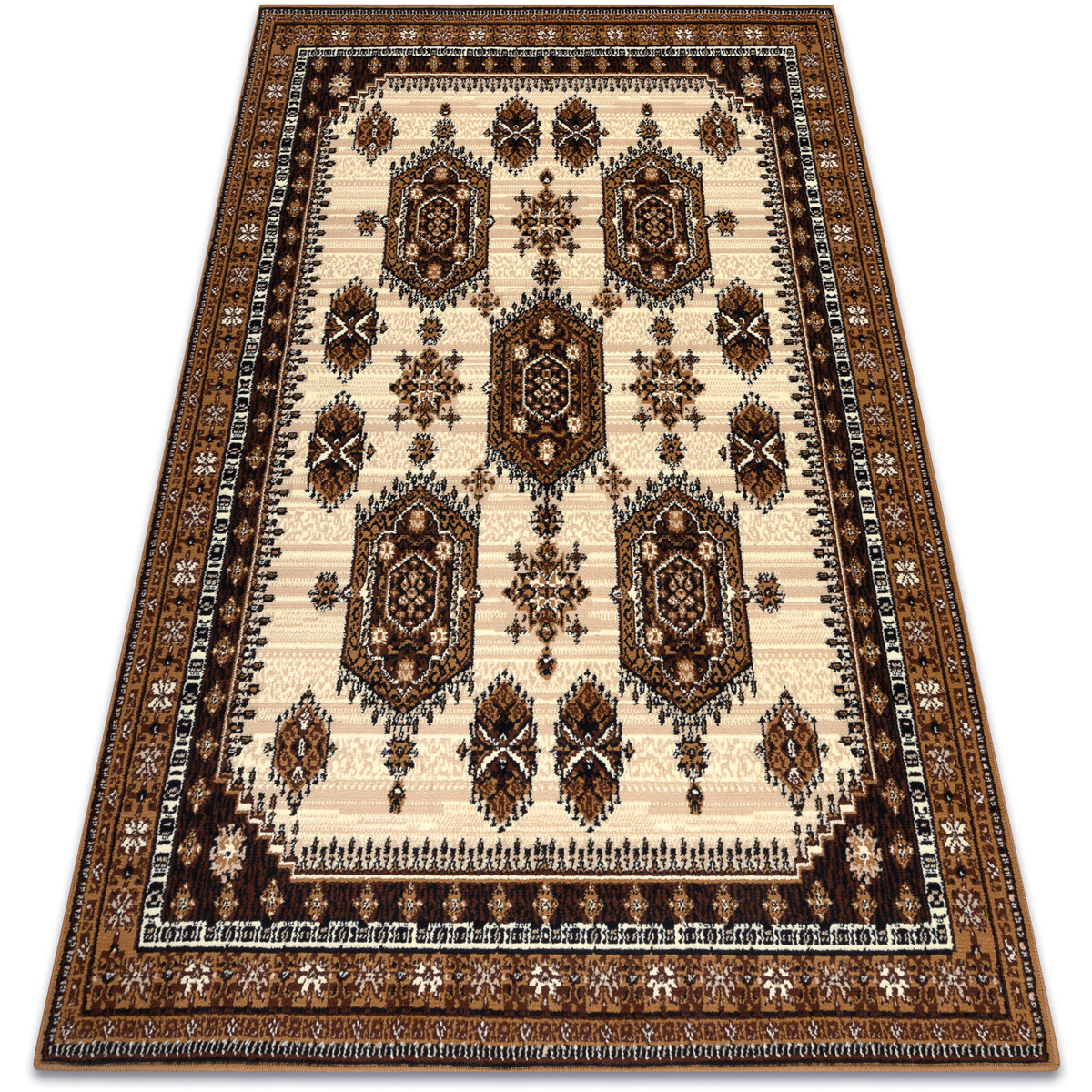 Rugsx  Koberec BCF Morad ZEGARY hodiny, klasická - 60x110 cm  Béžová