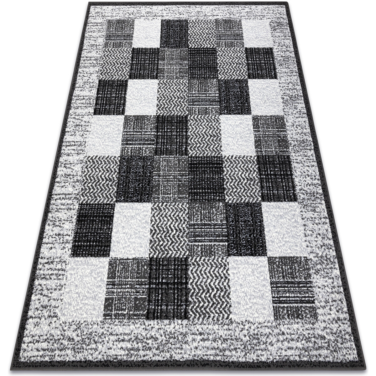 Rugsx  Koberec BCF Morad RAFIA obdélník, geometrický - 80x150 cm  Šedá