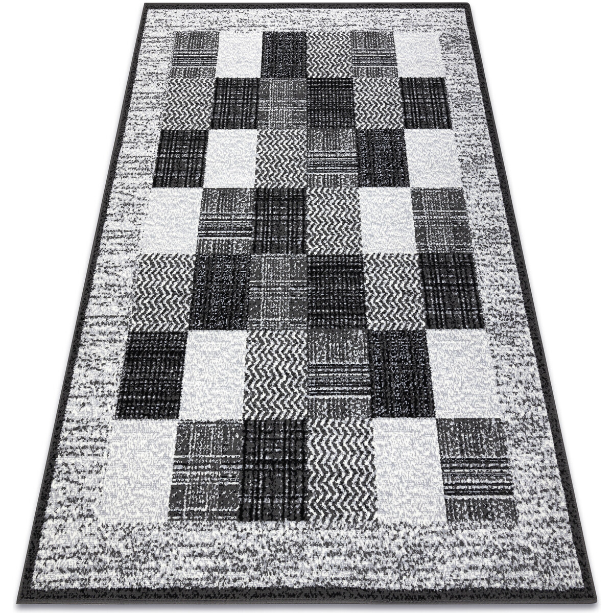 Rugsx  Koberec BCF Morad RAFIA obdélník, geometrický - 120x170 cm  Šedá