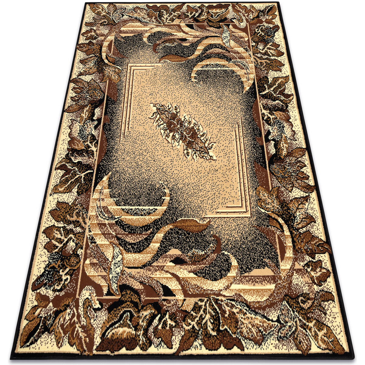 Rugsx  Koberec BCF Morad LIŚĆ Listy Agawa klasická 120x170 cm  Béžová