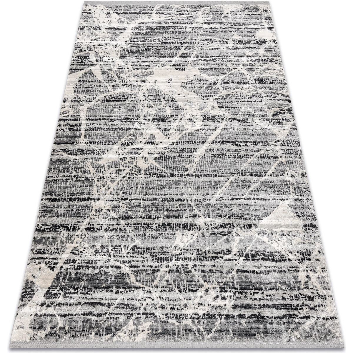 Rugsx  Moderní koberec TULS strukturální, střapce 513 240x330 cm  Šedá