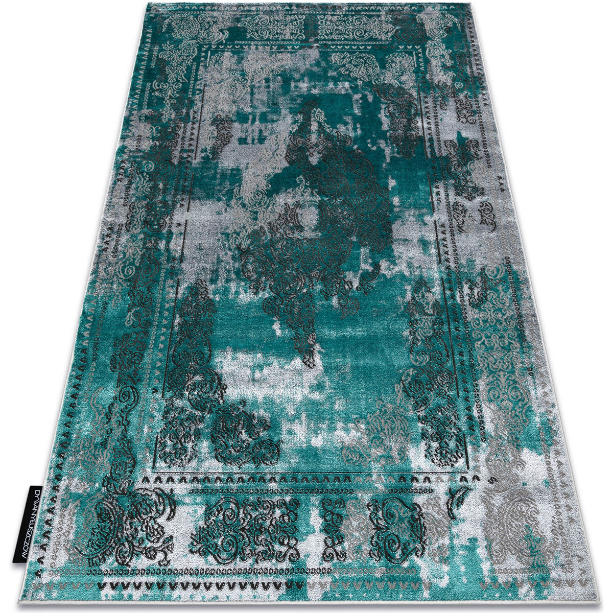 Rugsx  Moderní koberec DE LUXE 6827 Abstrakce, vintage 120x170 cm  Zelená