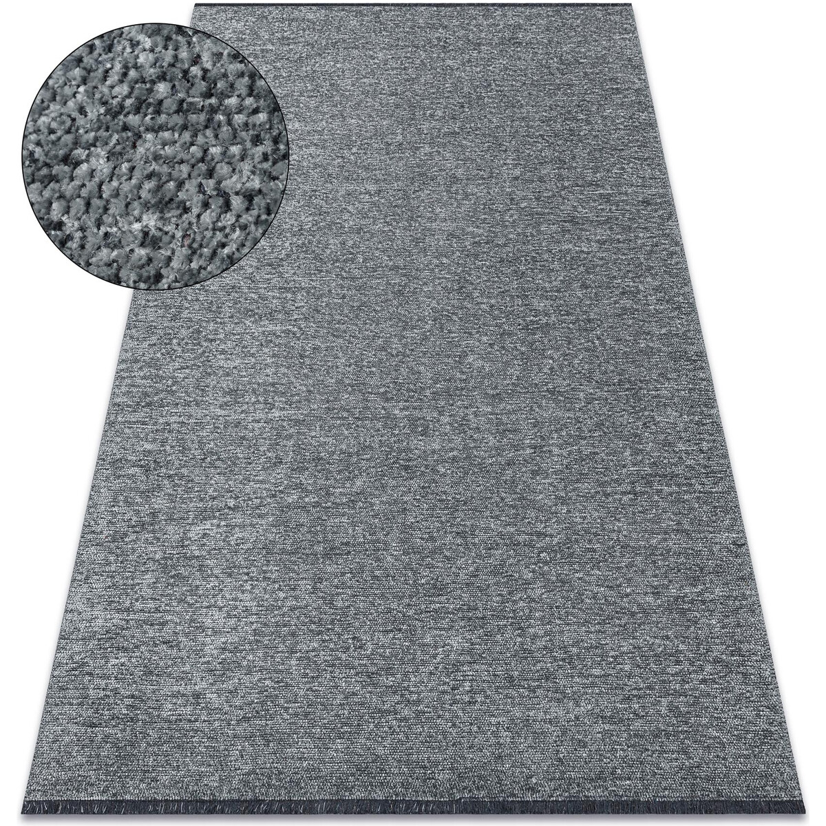 Rugsx  Koberec FLORENCE 24021 Jednobarevný, glamour, hla 135x190 cm  Šedá