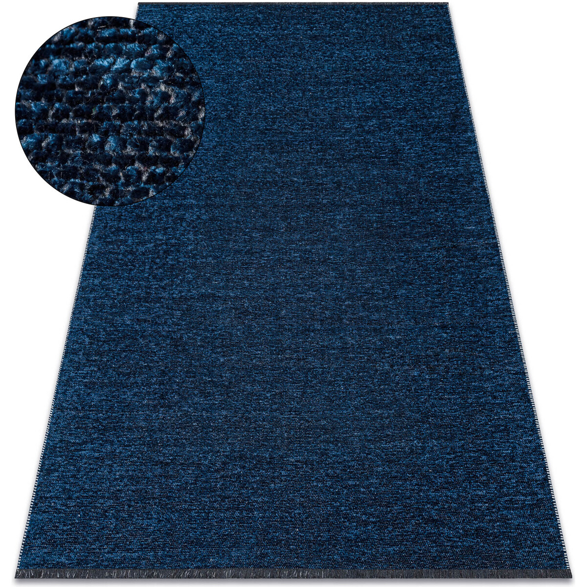 Rugsx  Koberec FLORENCE 24021 Jednobarevný, glamour, hla 155x220 cm  Modrá