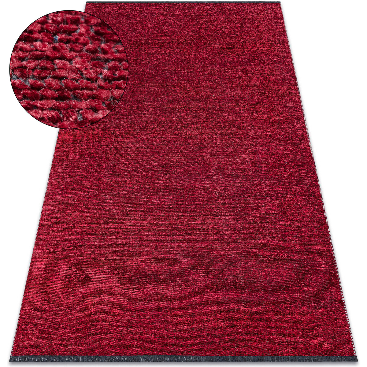 Rugsx  Koberec FLORENCE 24021 Jednobarevný, glamour, hla 135x190 cm  Červená