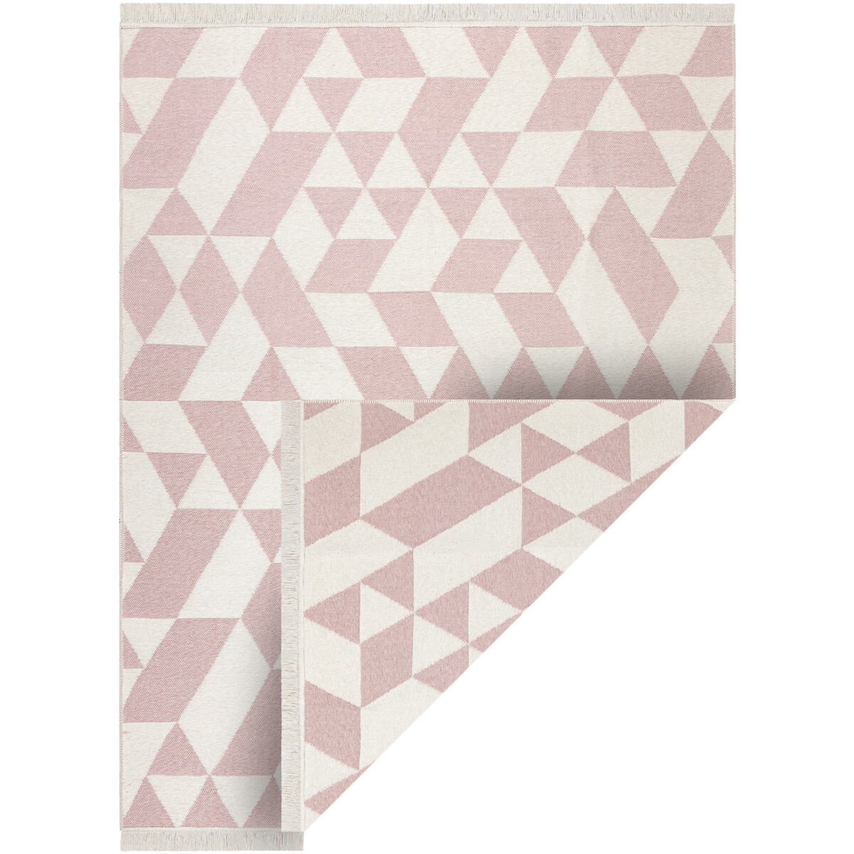 Rugsx  Koberec TWIN 22992 geometrická, bavlna, oboustran 180x270 cm  Růžová