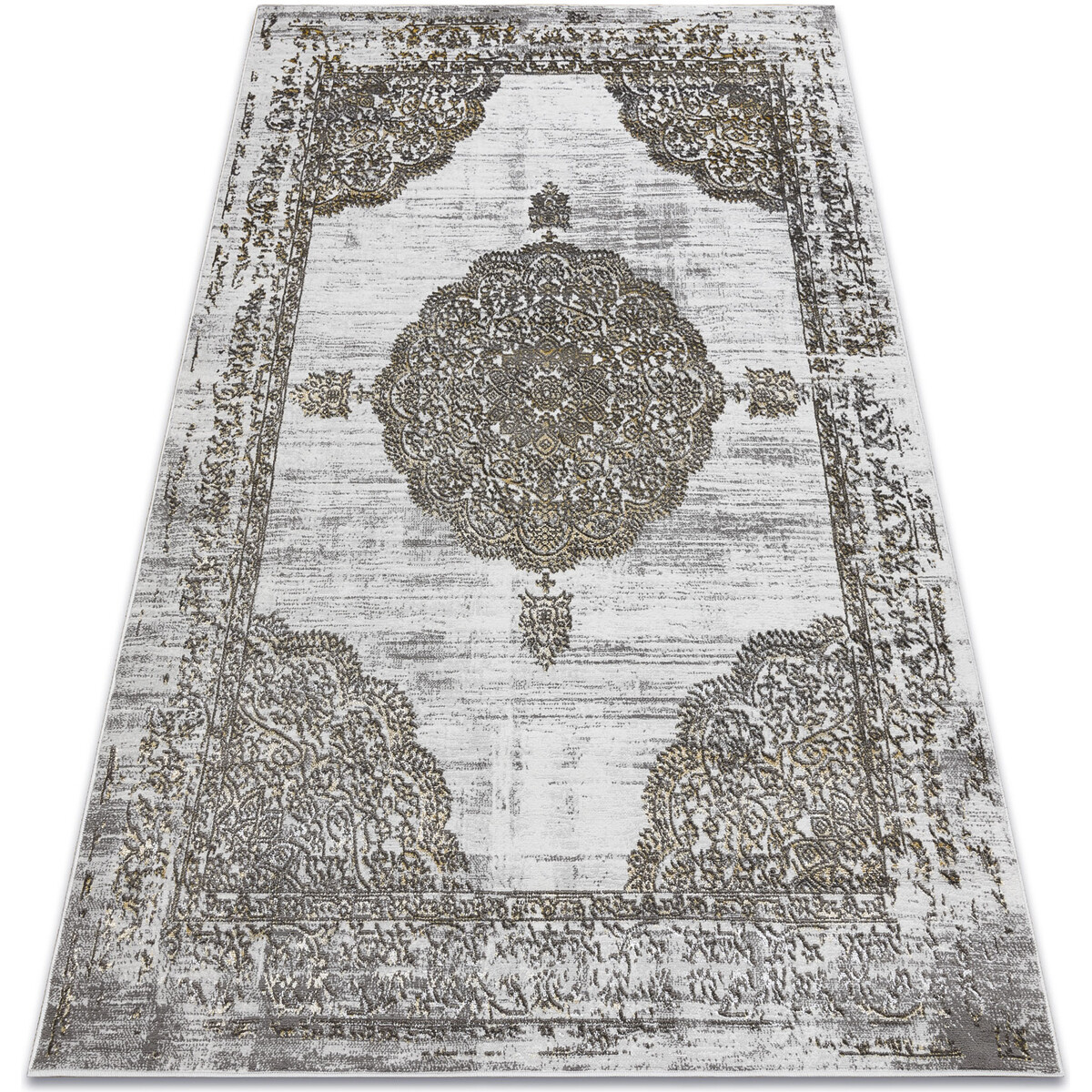 Rugsx  Koberec LIRA E1468 Růžice, strukturální, moder 80x150 cm  Šedá