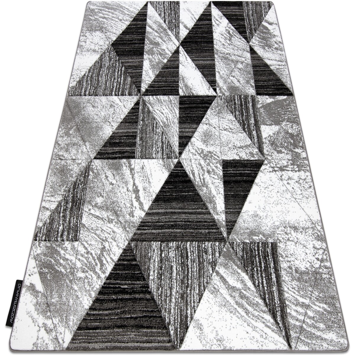 Rugsx  Koberec ALTER Nano trojúhelníky šedá 200x290 cm  Šedá
