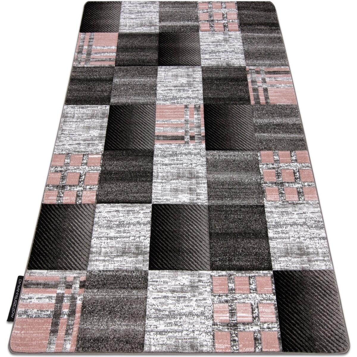 Rugsx  Koberec ALTER Siena, Čtverce, Mříž, šedý 140x190 cm  Šedá