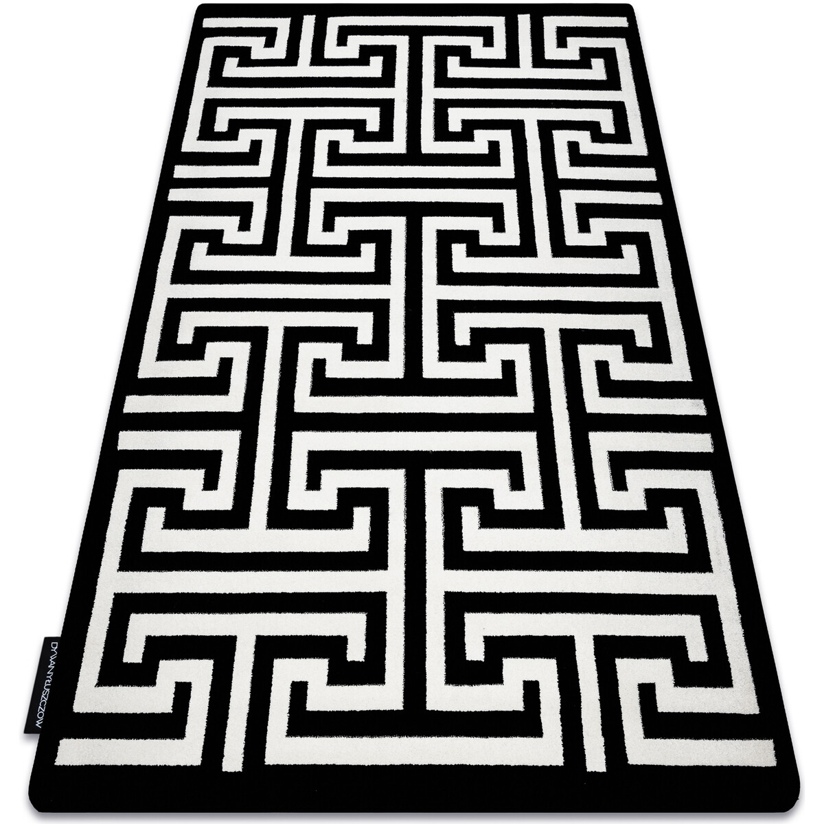 Rugsx  Kulatý koberec HAMPTON Crown černý  120x170 cm  Černá