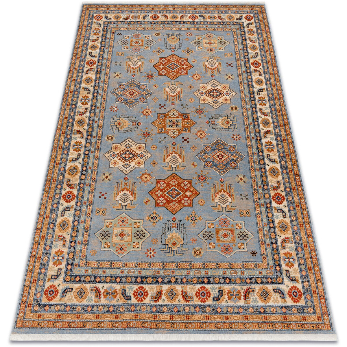 Rugsx  Koberec Wool KESHAN Rám oriental 7683/53544 béž 200x290 cm  Béžová