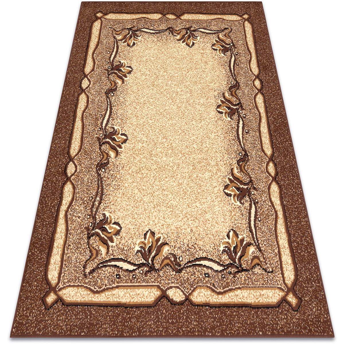 Rugsx  Koberec BCF Morad KRZYŚ Klasická květiny - 60x110 cm  Hnědá