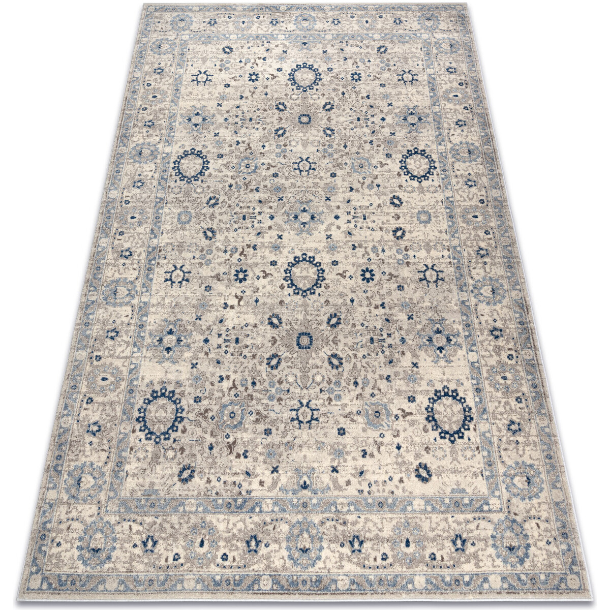 Rugsx  Koberec Vlna NAIN vzor rámu ornament 7586/51935 80x150 cm  Béžová