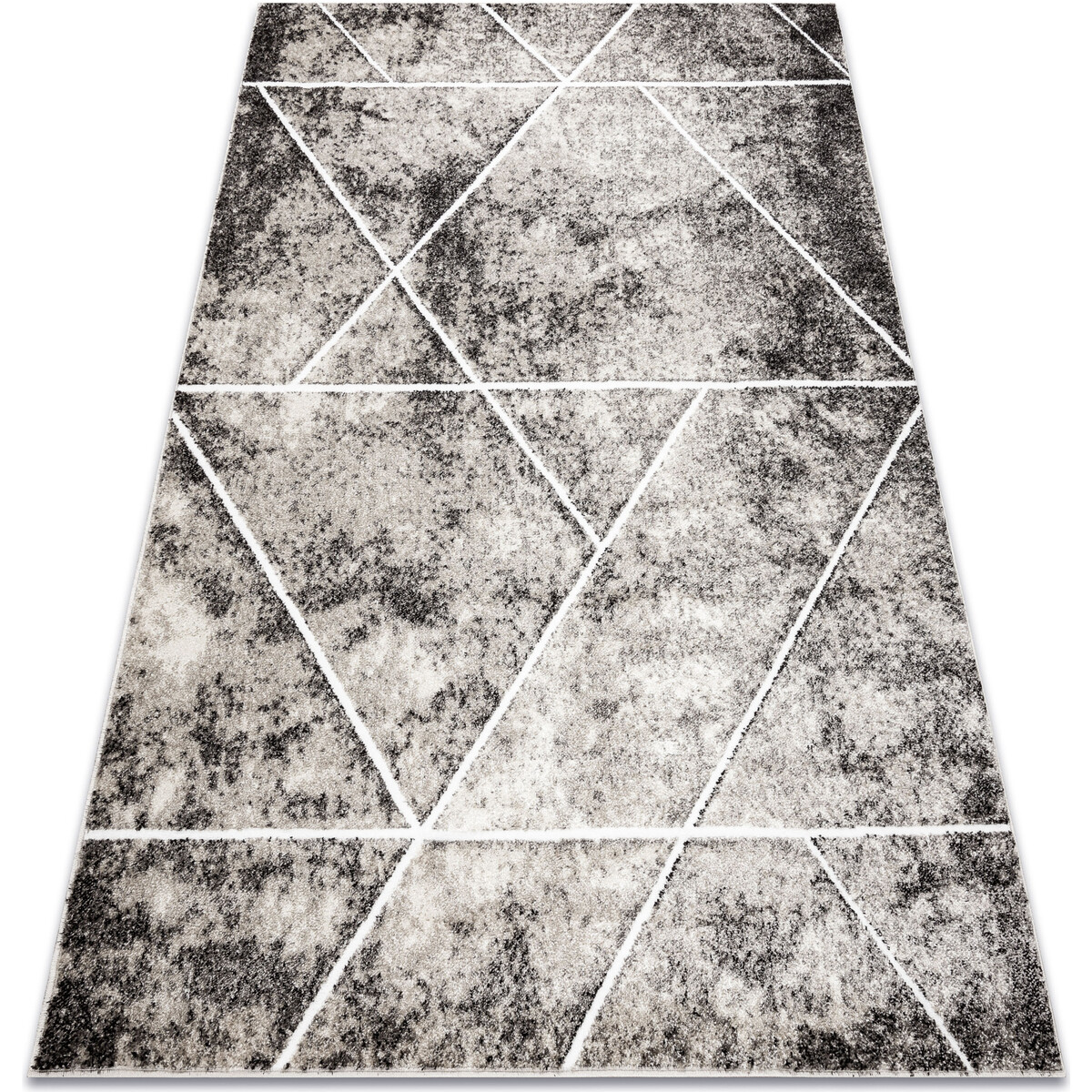 Rugsx  Koberec MATEO 8031/944 Moderní, geometrický, tro 140x190 cm  Šedá